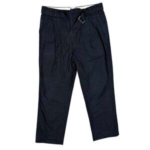 Suitsupply Sortino Cotton Trousers Belt Sondrio Italy Fabric Canvas Blue 28x27